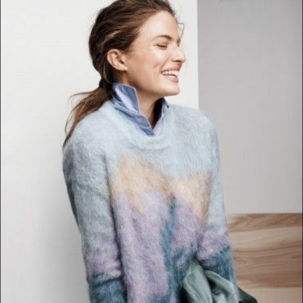 J crew collection brushed mohair Mt Rainer sweater